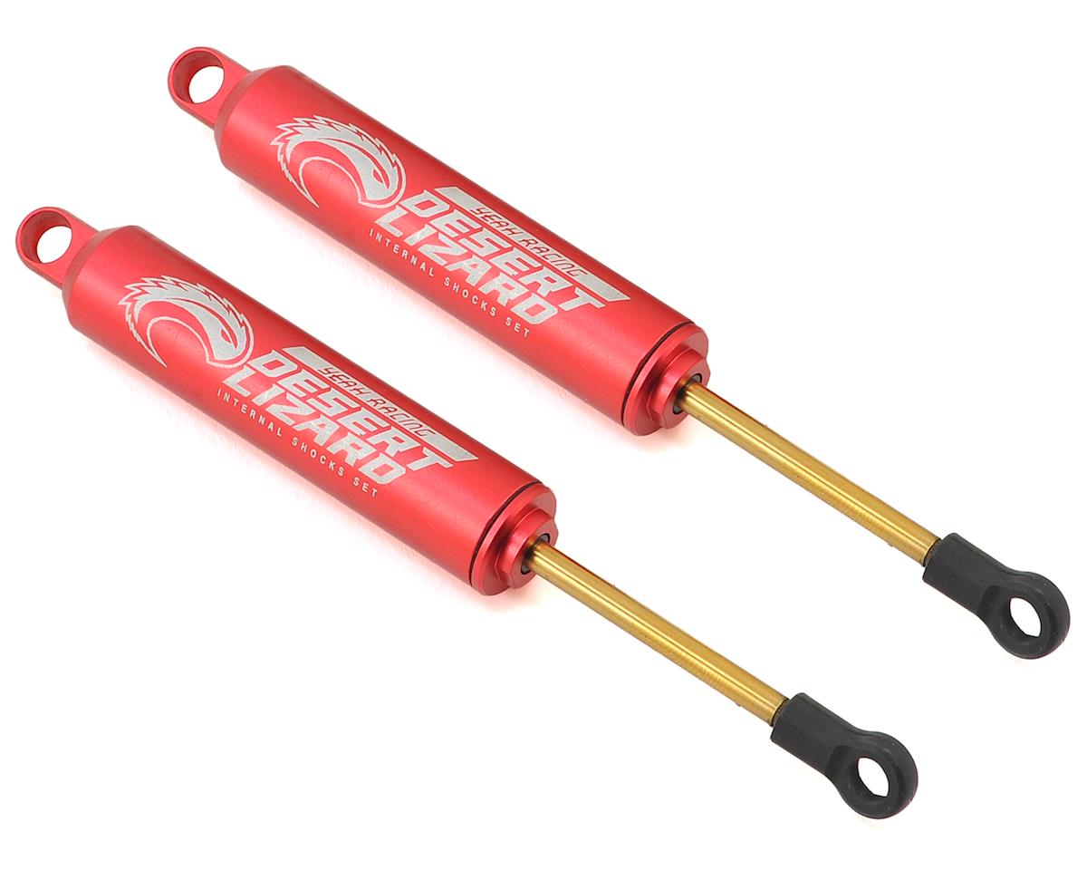 DDL-110RD Yeah Racing Aluminum Desert Lizard Two Stage Internal Spring Shocks (Red) (2) (110mm)
