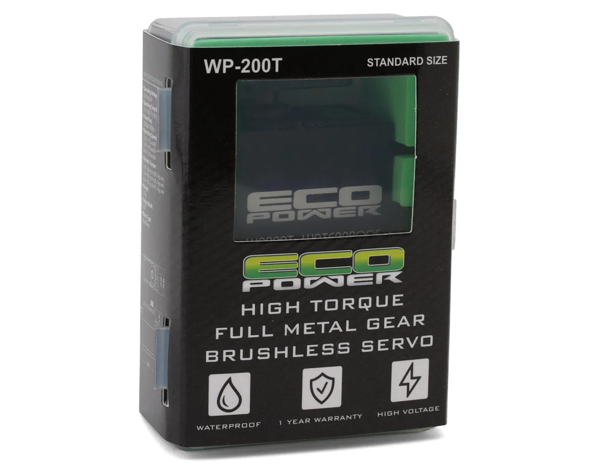 ECP-200T EcoPower WP200T Waterproof High Torque Metal Gear Brushless Servo