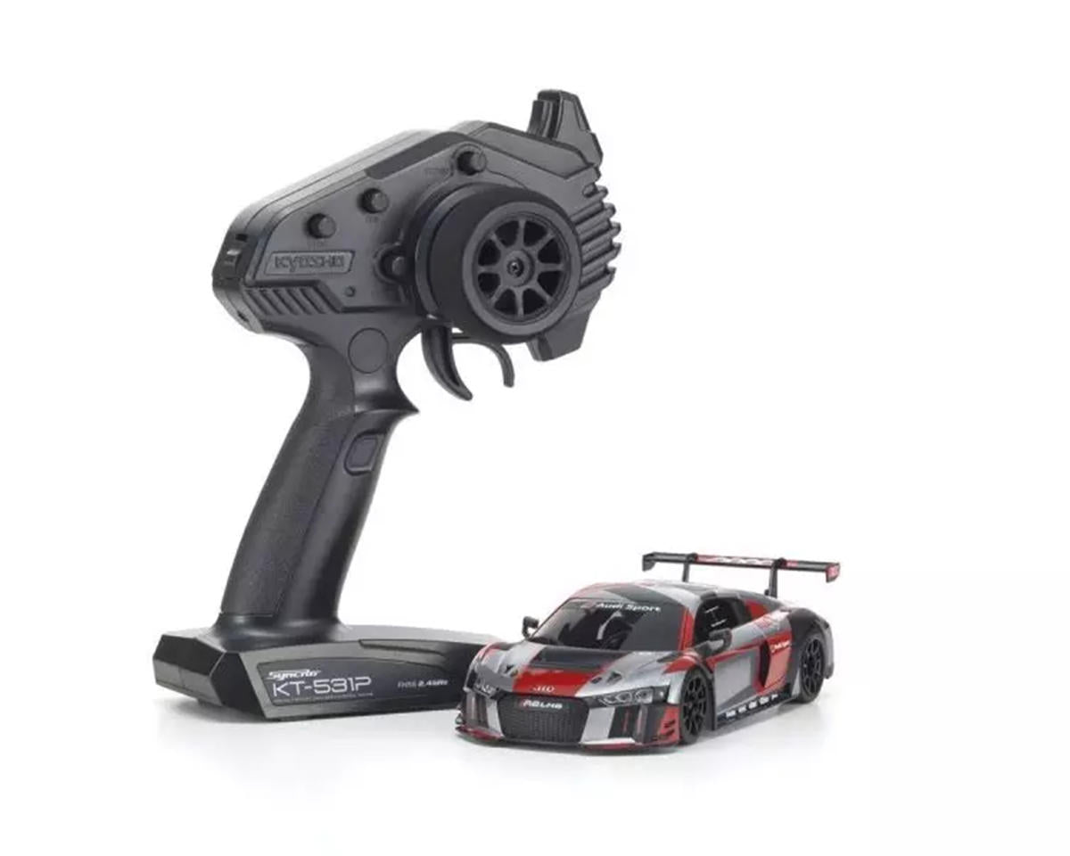 KYO32357RGB Kyosho MR-04 RWD Mini-Z Readyset w/Audi R8 LMS 2016 Body (Grey/Red)