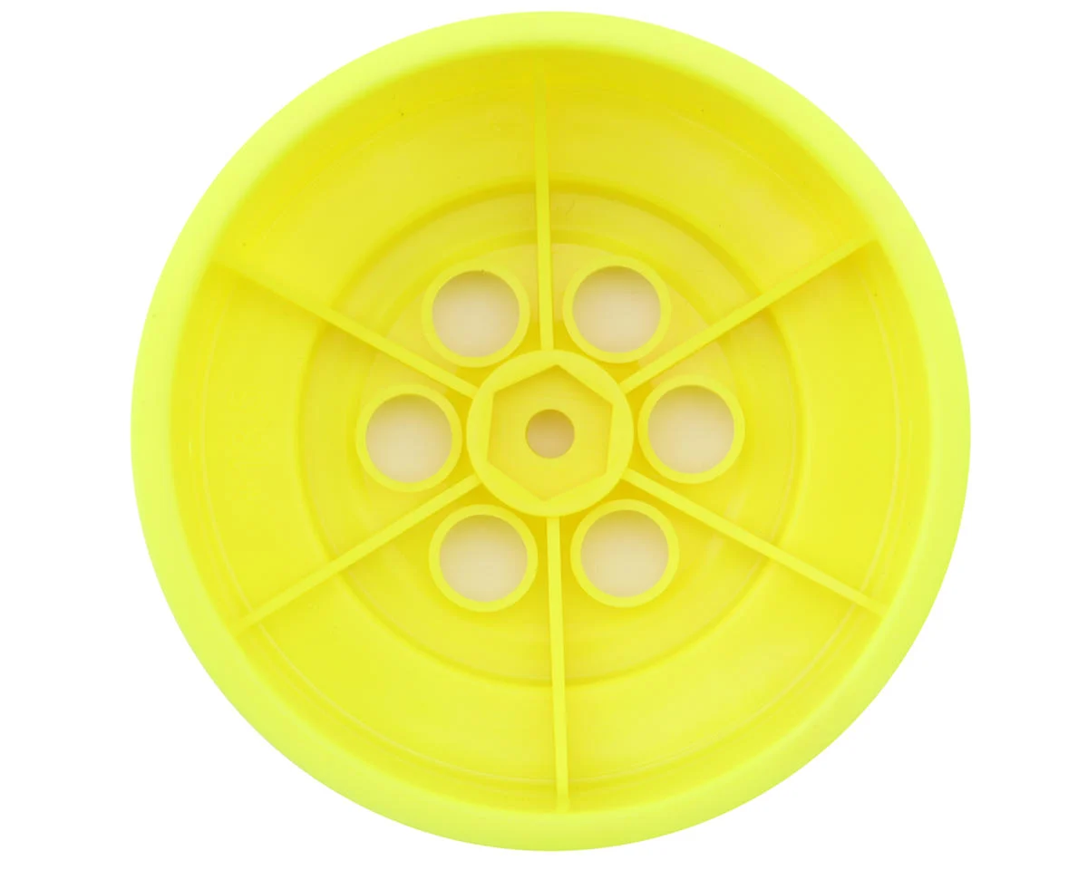 TKR2220Y Tekno RC TR606 SCT Offset Short Course Wheels (Yellow) (4) w/12mm Hex
