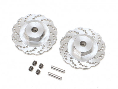 BRLC7093 Stainless Steel Wavy Cross Drilled Brake Disc 12mm Hex (2)