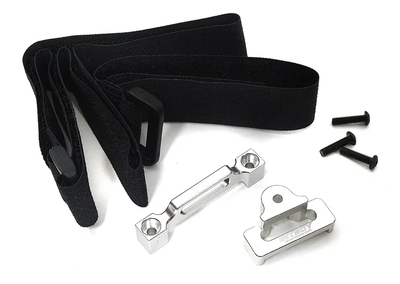 INTC34014SILVER Modified Battery Hold Down Set for Traxxas Slash 2WD & Slash 4X4 (non-LCG)