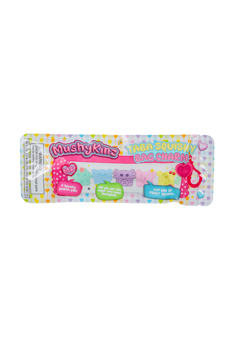 L2P 106118 MushyKinz Taba Squishy Pocket Palz 5-Pack Keychain