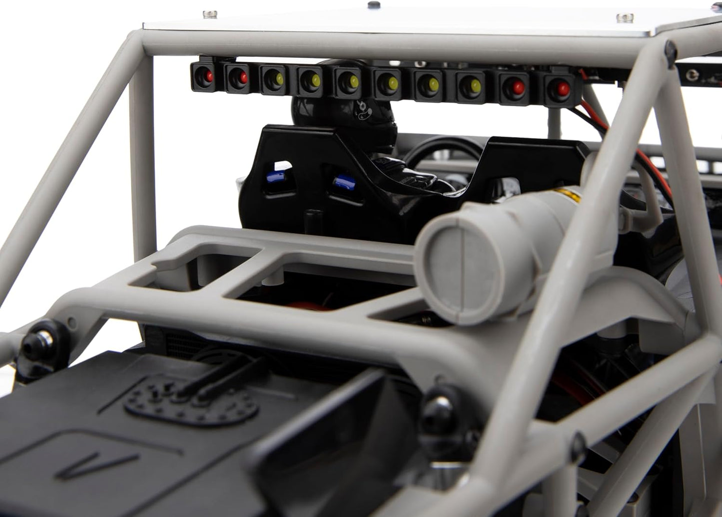 MEUS Racing RC LED Round Roof Light & High Mounted Tail Light For 1/10 Vanquish H10 Optic