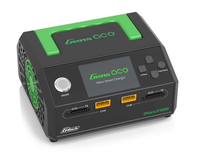 GEAD1000-UB Gens Ace D1000 G-Tech Smart Dual AC Charger (7S/25A) (AC-1000W)