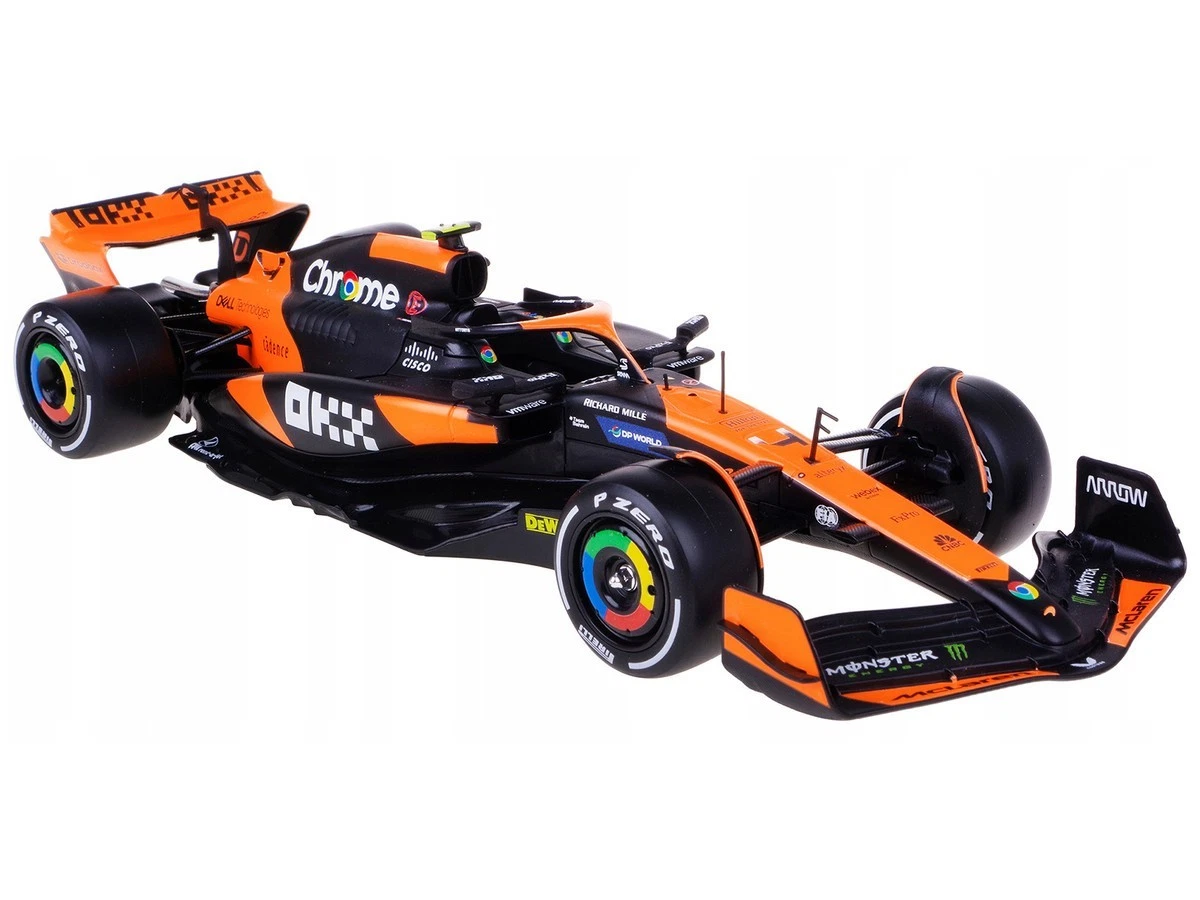Burago 18-28040LN BUR 1:24 Race F1 Lc Laren MCL38 #4 W/ Figure L Norris