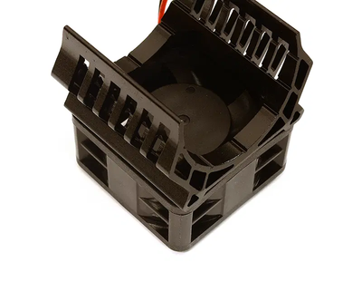 INTC28599BLACK 36mm Motor Heatsink+40x40mm Cooling Fan 16krpm 1/10