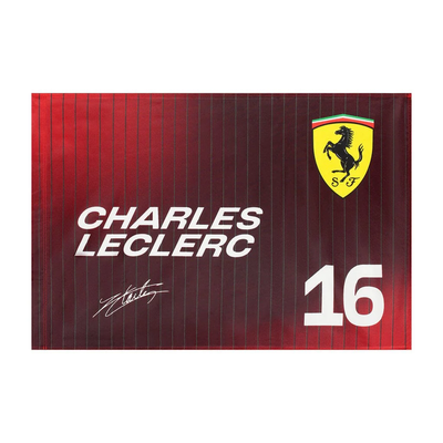 701236623 Scuderia Ferrari F1 Charles Leclerc 60x90cm Flag - Dark Cherry