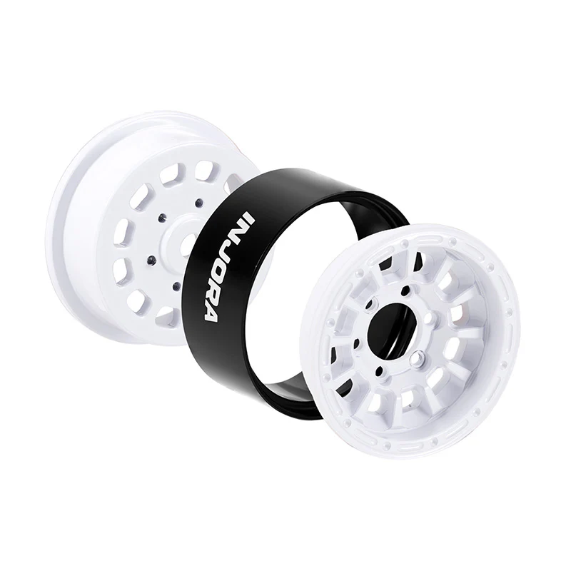 DGW-1056WH INJORA 1.0" Aluminum Wheels for Micro Crawlers (W1056) - White