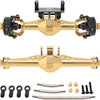 MEUS Racing Isokinetic 3-Section CVD Front and Rear Axles Maximum Steering Angle 52° Wider +5MM for TRX4M Upgrade 1/18 RC Crawler Car (Electroplated Gold)