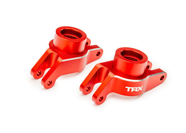 10252-RED  Carriers, stub axle (red-anodized 6061-T6 aluminum) (rear) (left & right)
