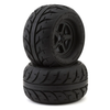 UPG-10001 UpGrade RC Street Radials 2.8" Pre-Mounted On-Road Tires w/5-Star Wheels (2) (17mm/14mm/12mm Hex)