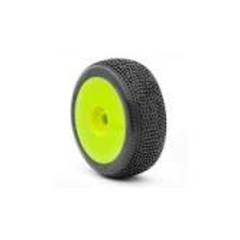 14007QRW 1:8 Buggy Pre-Mount, Super Soft  Longwear - Blue/Yellow