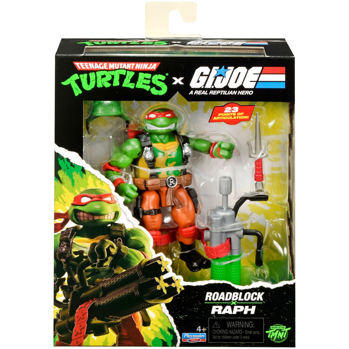 PL81905 TMNT x G.I. Joe Raphael x Roadblock Action Figure