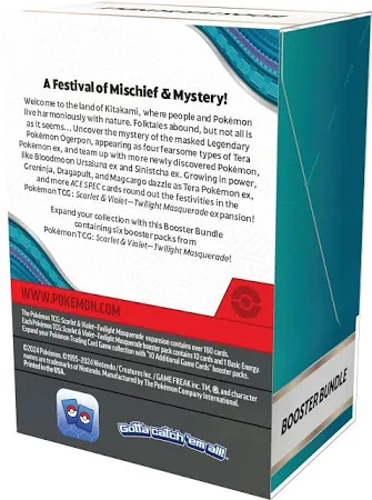 PKU189-85796 Pokemon Scarlet & Violet Twilight Masquerade Booster Bundle