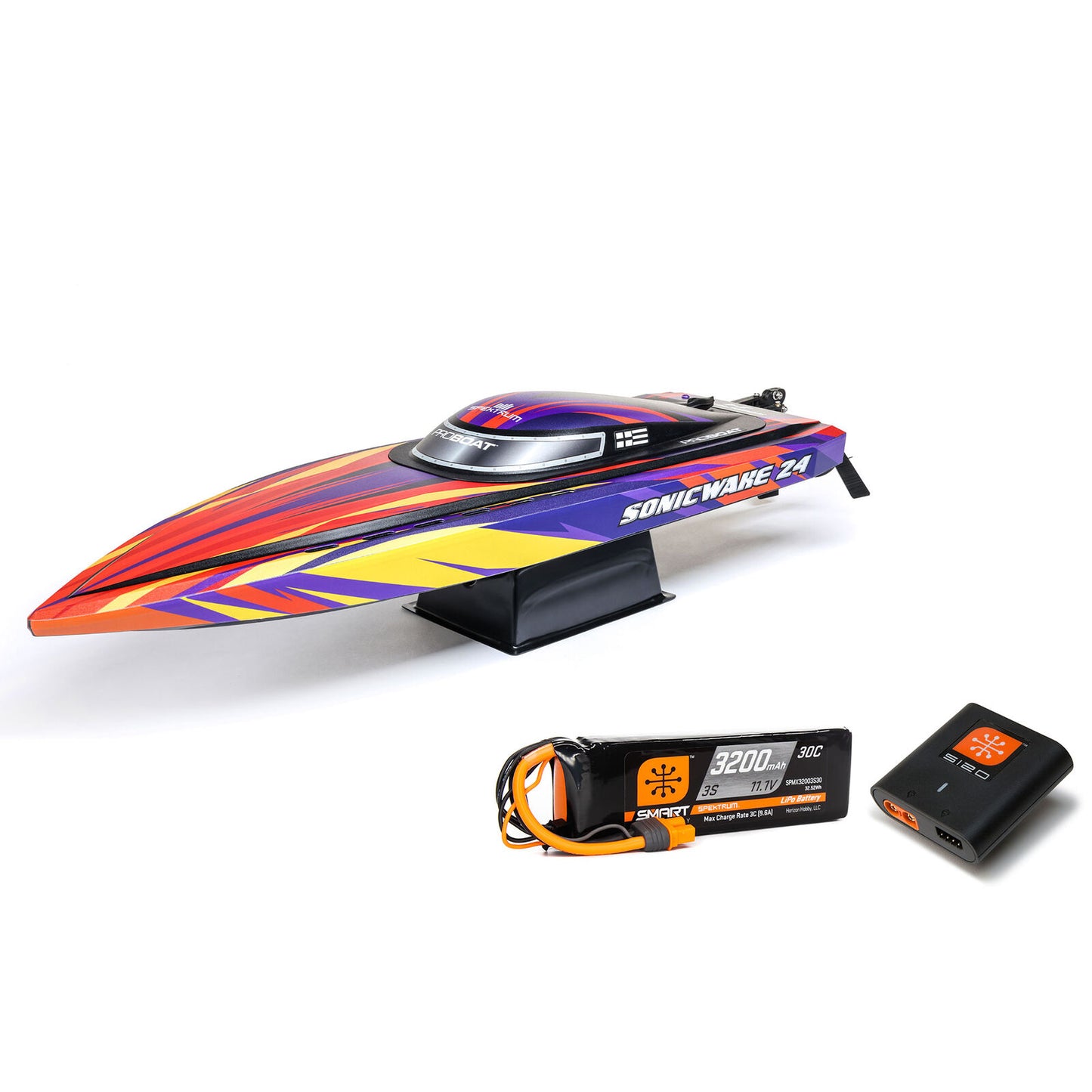 PRB-1992 Sonicwake 24" Self-Righting Brushless Deep-V RTR (Battery & Charger Included),