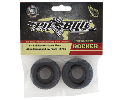 PBTPBR1AK Pit Bull Tires Rocker 1.0" Micro Crawler Tires w/Foam (2) (Alien)