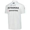 JW0586 Mercedes AMG Petronas Formula 1 2025 Men's Team Polo Shirt - White -