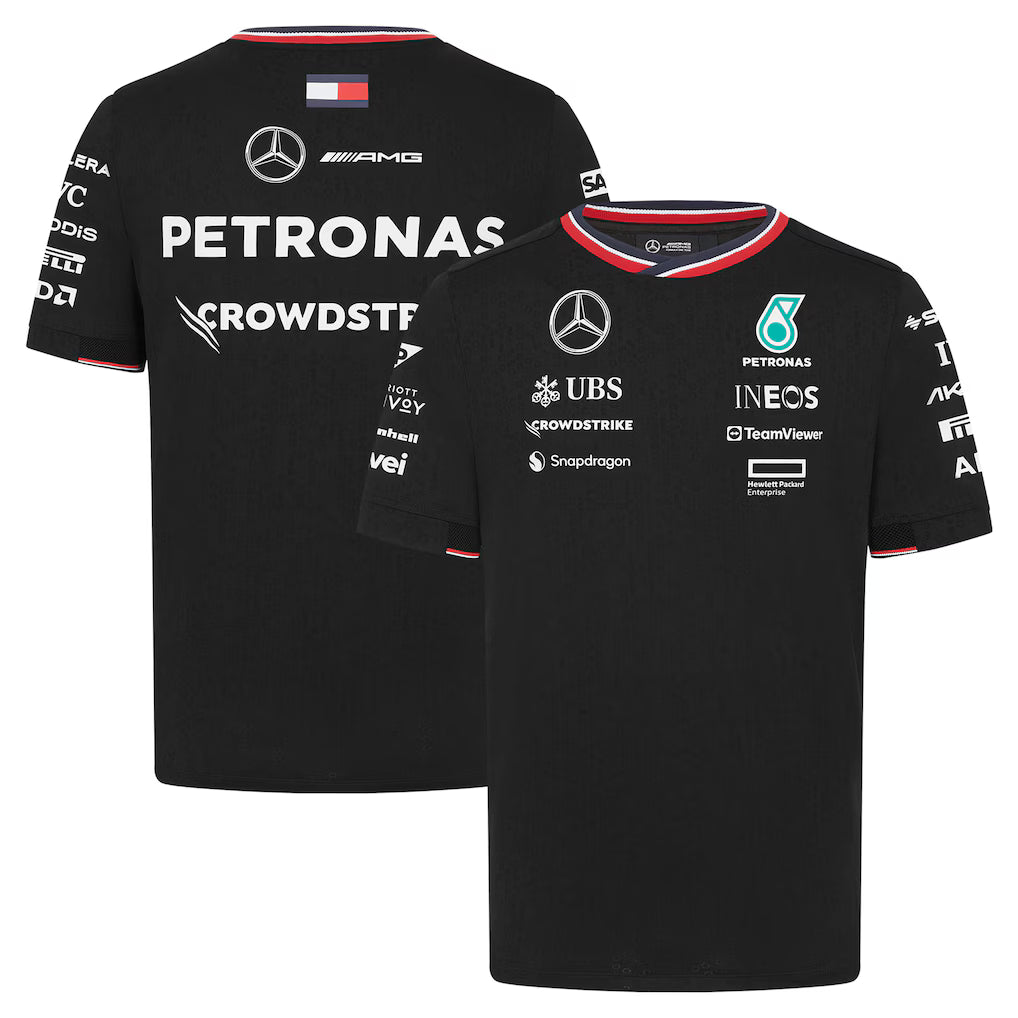 701227950 Men's Mercedes - AMG Petronas F1 Team 2024 Driver T-Shirt