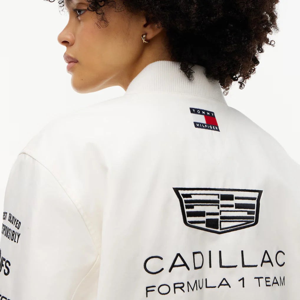MN00150 Cadillac F1 Racing 2026 Special Edition Silverstone GP Team Jacket - White