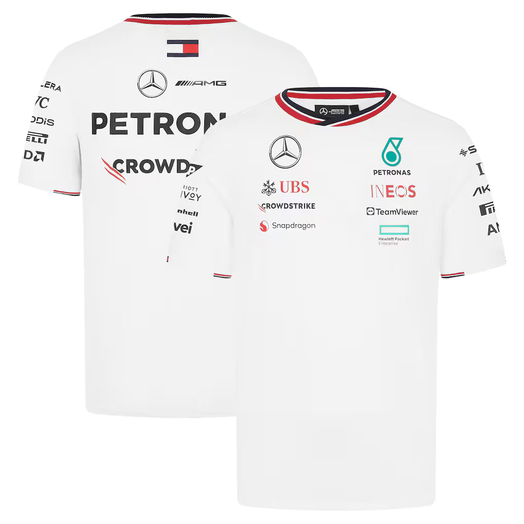 701227950 Men's Mercedes - AMG Petronas F1 Team 2024 Driver T-Shirt
