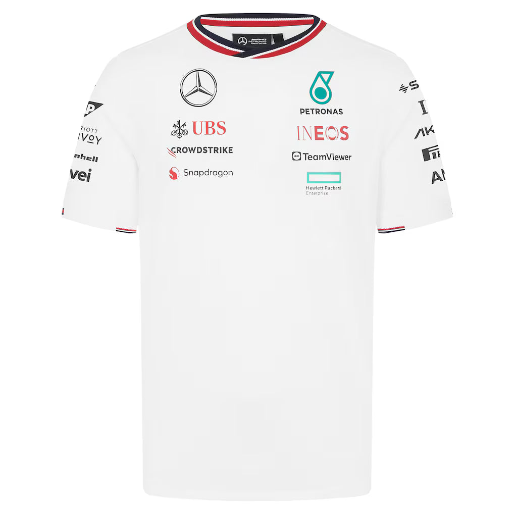 701227950 Men's Mercedes - AMG Petronas F1 Team 2024 Driver T-Shirt