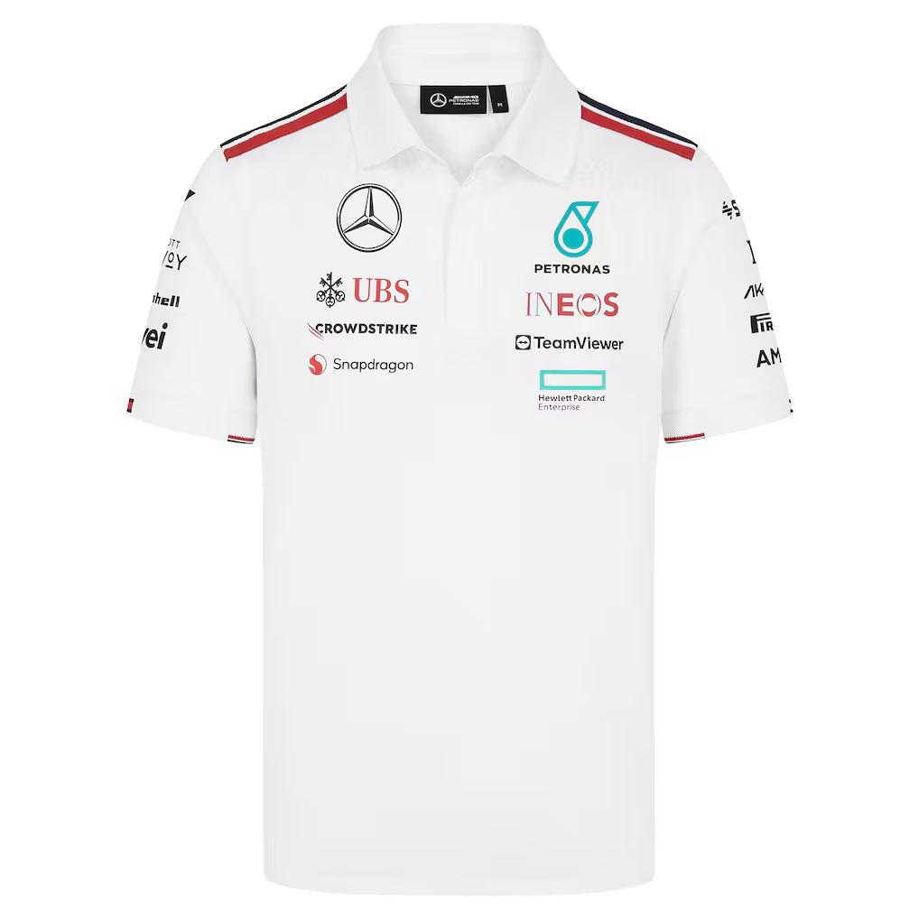 701227948 Mercedes AMG Petronas F1 2024 Men's Team Polo Shirt -