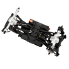 MEUS Racing SCX30 Axle Housing with Diff Covers and Steering Knuckles (Silver)