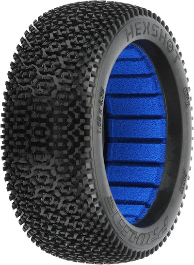 PRO9073204 Hex Shot 1/8 Buggy Tires w/Closed Cell Inserts (2) (S4)