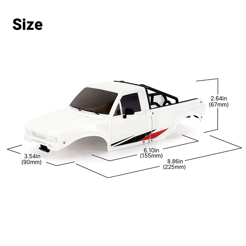 IR60-PW INJORA IR60 Body for 1/18 TRX4M Defender Bronco (Pearl White)