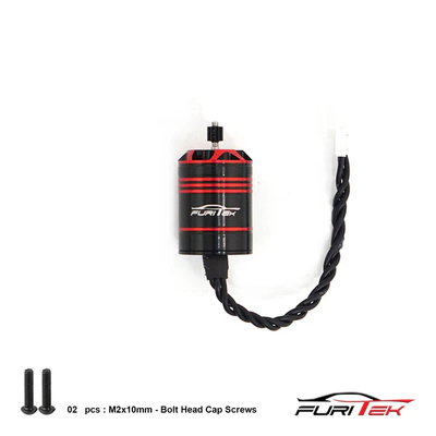 FUR-2306 FURITEK CEDAR 1825 3456KV INRUNNER BRUSHLESS MOTOR WITH 11T STEEL PINION FOR SCX24