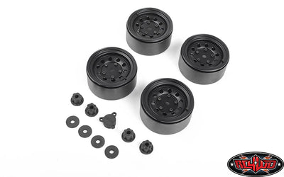 VVV-C1019 Burato 2.2" Beadlock Wheels w/ Center Caps (Black)