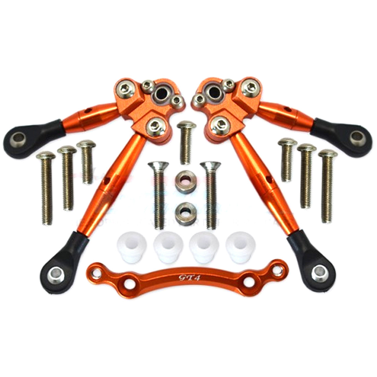 GTO49F-OR GPM Alum Front Tie Rods w/Stabilizer for C Hub Orange for Ford GT 4-Tec 2.0/3.0