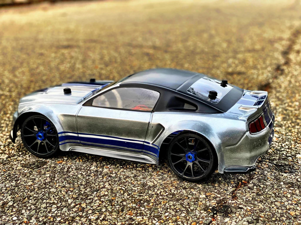 0175 Delta Plastik 1/8 Mustang GT Body - Clear 1.5mm (Fits Slash 4x4)