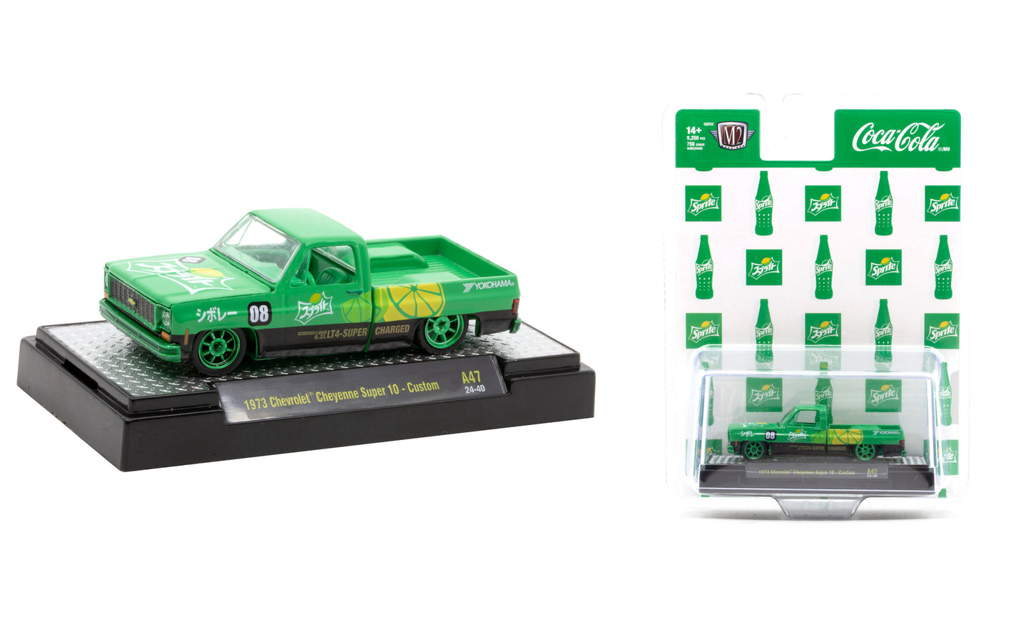 M2Machines 52500-A47 1:64th Scale Sprite 1973 Chevrolet Cheyenne Super 10 - Custom - CHASE!