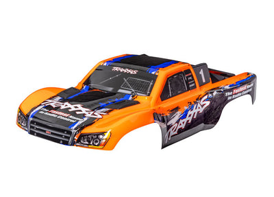 5850-ORNG Body, Slash® 4X4 (also fits Slash® VXL & Slash® 2WD), orange (painted, decals applied)