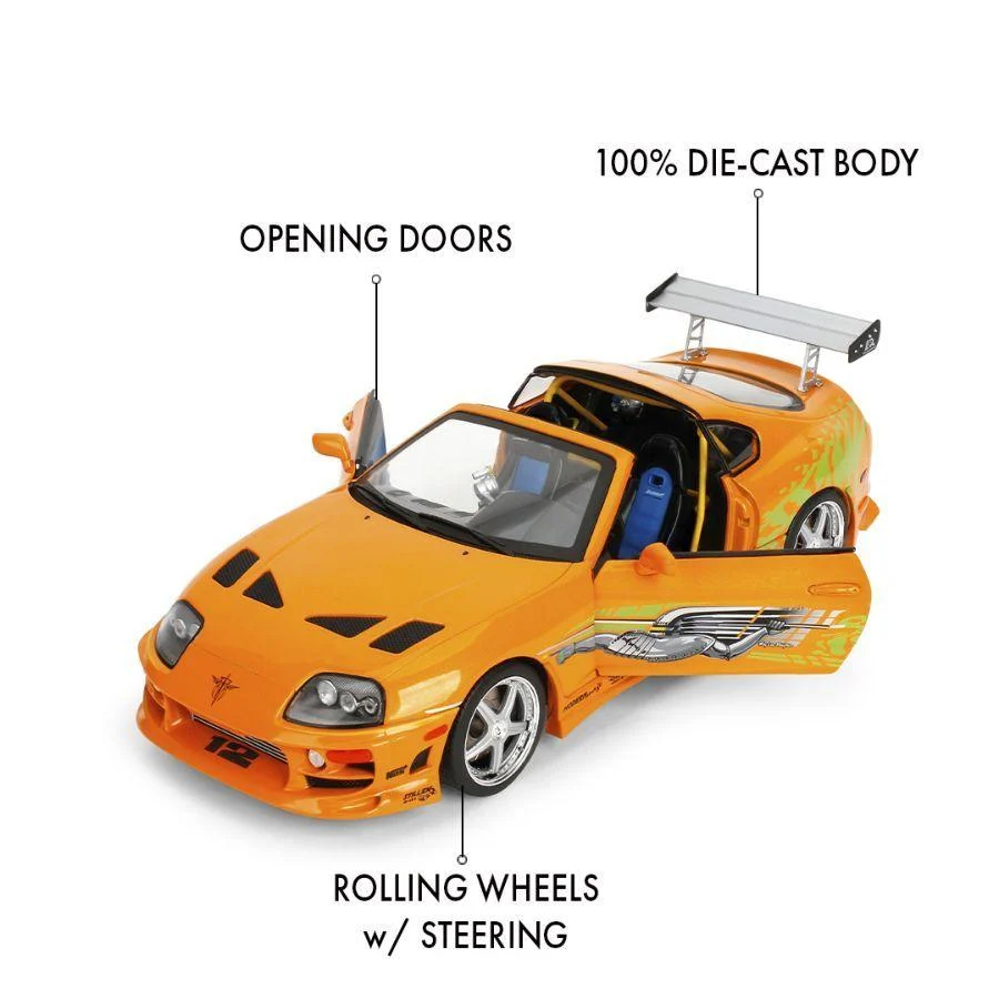 Jada 37770 1:18 Fast & Furious 1993 Toyota Supra – Orange