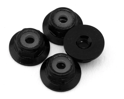 UPG-11025 UpGrade RC Aluminum 2mm Wheel Lock Nuts for Losi® Micro-B™ & Micro-T™ (Black) (4)