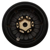 X004IO8O85 Treal Hobby Type D 1.0" Brass Beadlock Crawler Wheels (Black/Gold) (40g ea) (4)