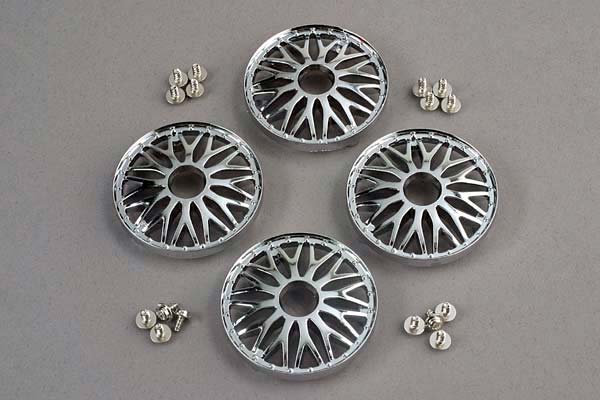 4277 BBS Chrome Wheel Covers w/attachment screws