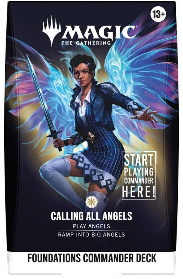 MTG5932 Magic The Gathering Foundations Commander Deck - CALLING ALL ANGELS