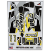 UPG-14295 UpGrade RC "Velocity" Graphic Set for Losi® 22S™ Sprint Car (Yellow)