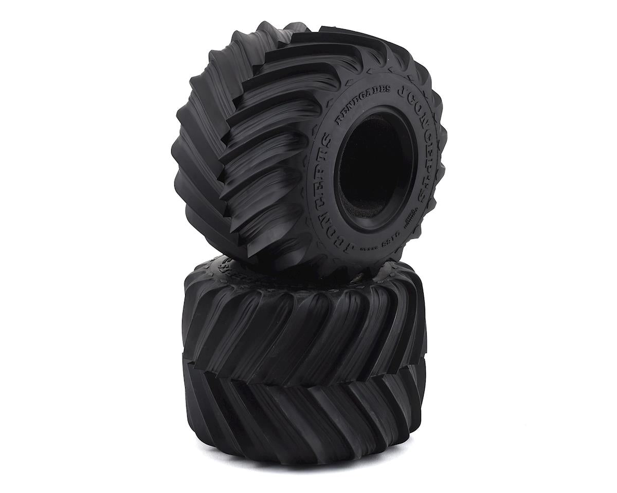 JCO3168-01 5.6" Renegades Monster Truck Tire w/React Foams (2) (Blue)