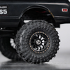 W7005BB-19 INJORA 0.7" D19 Ripple Black Brass Wheels for 1/30 SCX30