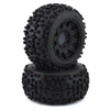 PRO117810 Badlands F/R 3.8" MT Tires Mounted 17mm Black Raid (2)
