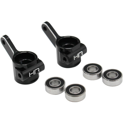 HRTE21X01 Aluminum Front Knuckle Set for Traxxas 2WD (Black)
