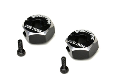 EXO2059 22S Drag 12mm Aluminum Clamping Rear Hex (2) (7mm)