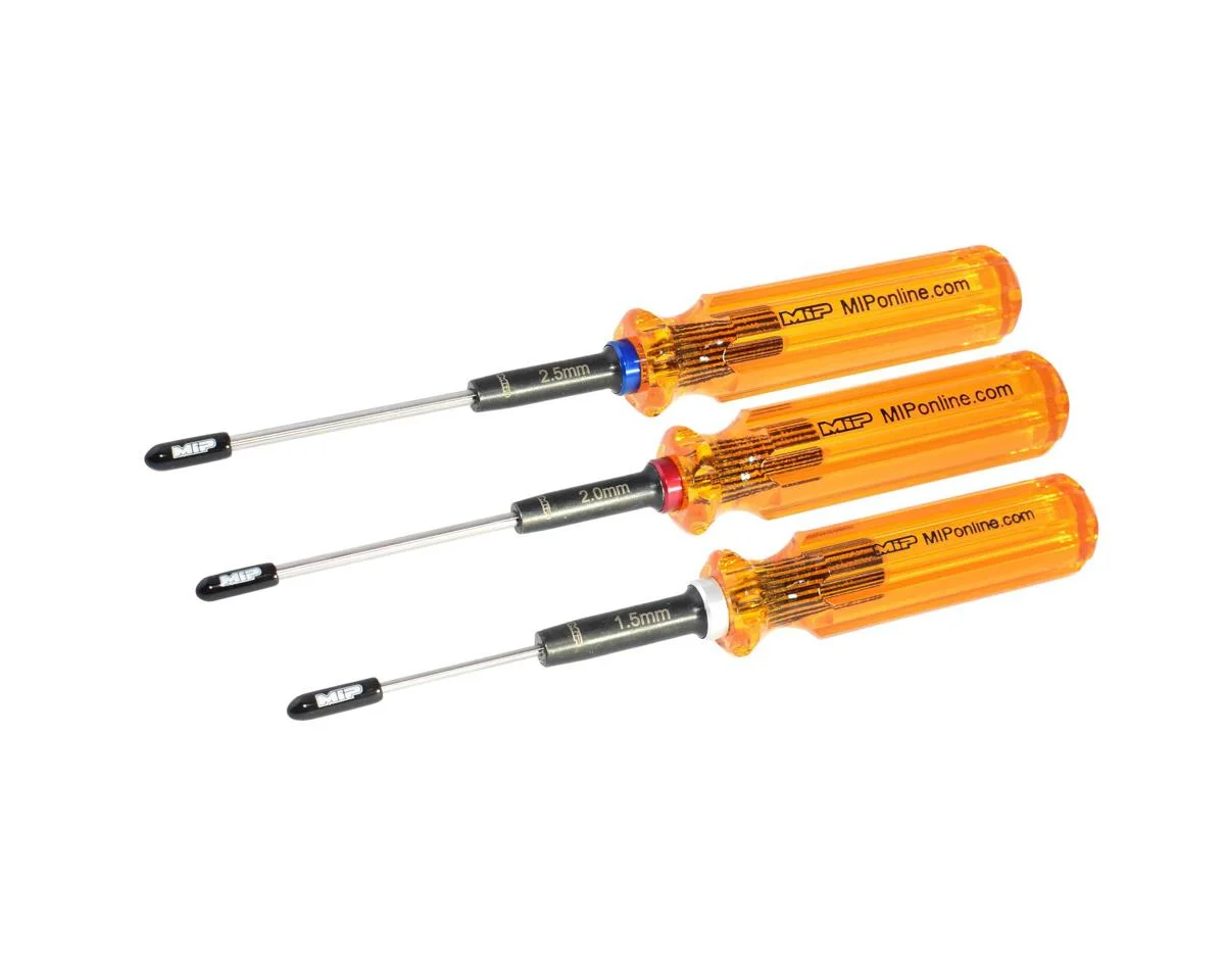 MIP9602 Hex Driver Wrench Set Gen 2, Metric (3), 1.5mm, 2.0mm, & 2.5mm