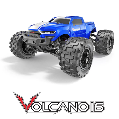 RER13649 Redcat Volcano-16 1/16 Scale Brushed Monster Truck-Blue