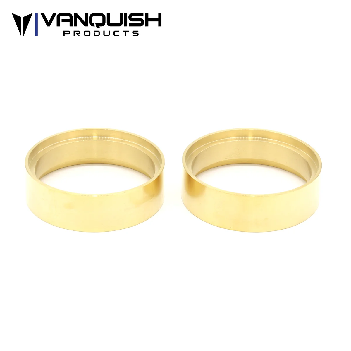 VPS05257 Vanquish Products 2.2 Brass Wheel Clamp Rings 0.8" Wide (Pair)
